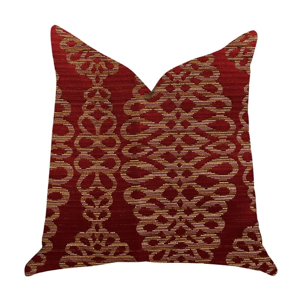 Cojín decorativo Plutus Brands Sweet Henna estándar 20 x 26 cm rojo/dorado