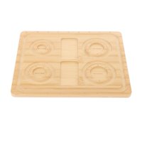 Magideal - Tablero De Cuentas Para Joyería, Organizador De Bandeja De Joyería, Soporte Duradero De Bambú, Práctico Escaparate, Estuche De Exposición, Accesorios