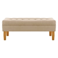 Bodevir - Banqueta Wood 2C Felpa 04 Beige