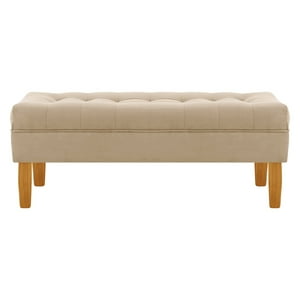 Bodevir - Banqueta Wood 2C Felpa 04 Beige