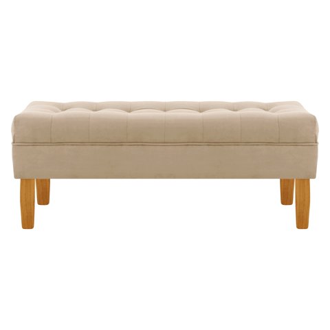 Bodevir - Banqueta Wood 2C Felpa 04 Beige