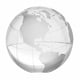 thumbnail image 1 of Pisapapeles Amlong Crystal globo de cristal de 10 cm con caja de regalo, 1 of 4
