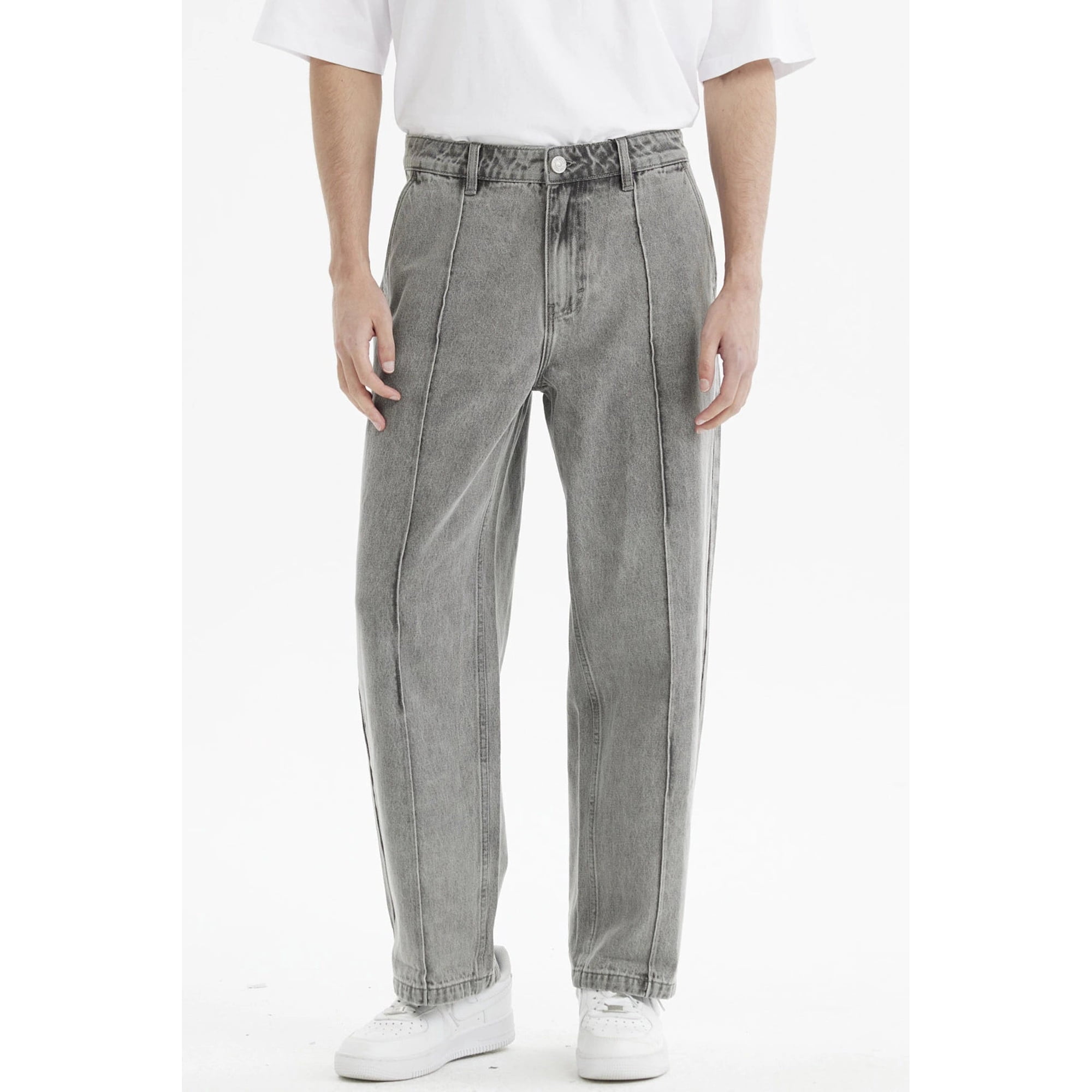 Fashionspark - Jeans Hombre Baggy Linea Gris Claro