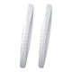 thumbnail image 4 of Protectores Universales De Parachoques Para Coche, Protectores De Parachoques De Esquina Delantero Y Trasero, Labios Blancos, 2 Uds., 4 of 5