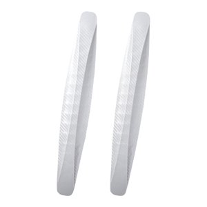 Ioensy - Protectores Universales De Parachoques Para Coche, Protectores De Parachoques De Esquina Delantero Y Trasero, Labios Blancos, 2 Uds.