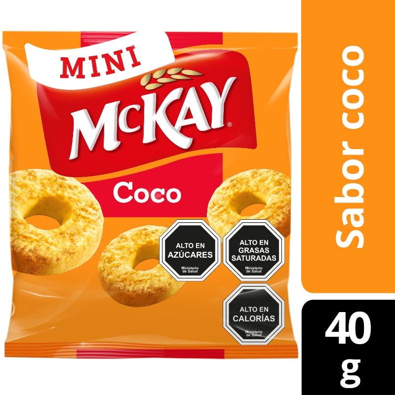 Galleta Mini Coco Bolsa 40 g McKay