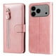 thumbnail image 5 of Funda con Cremallera para iPhone 17 Pro Max, Carcasa Cartera de Cuero PU con Soporte y Tarjetero, 5 of 5
