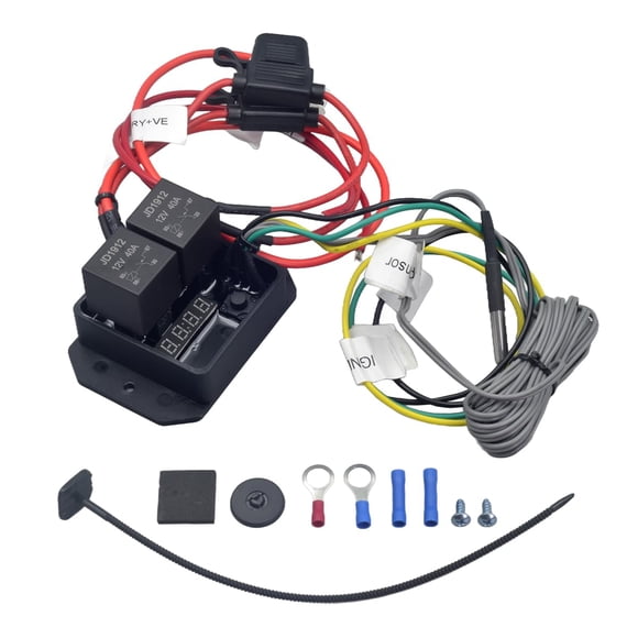 Controlador de Ventilador Eschindler 12V/24V 40‑110°C Pantalla LED