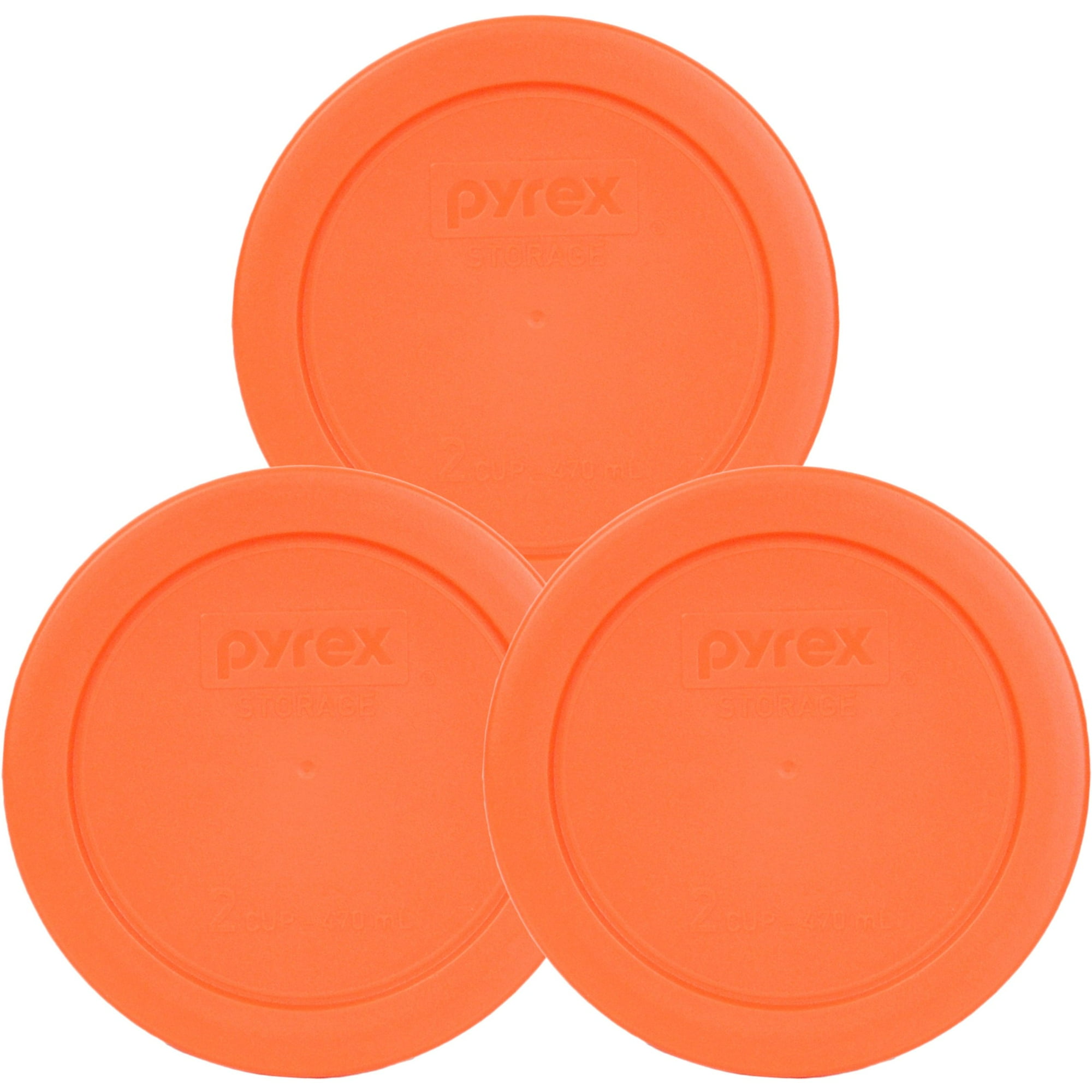 Funda De Almacenamiento Redonda Pyrex De 2 Tazas Para Cuencos De Vidrio #7200 -pc