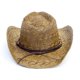 thumbnail image 3 of Sombrero vaquero de paja Old Stone para hombre y mujer, unisex, de verano e invierno, de ala ancha, estilo western de Dallas para safari, pesca, playa, golf y senderismo, uso متعدد, color marrón Jess, 3 of 6