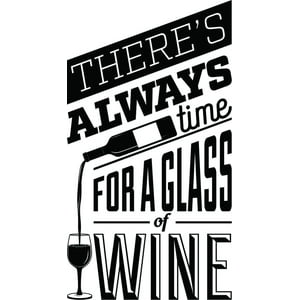 Rienda Libre Graphics - Decomural Theres Always Time Wine Ws-46141