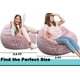 thumbnail image 4 of Sillón Puff Kisoy Redondo de Espuma Viscoelástica Rosa 91 cm, 4 of 7