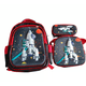 thumbnail image 1 of Set De Mochila Niños Escolar Diseño Cohete Espacial Negro, 1 of 2