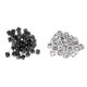thumbnail image 3 of 100pcs 12 Mm Acrílico 6 Lados D6 Spot Dice Party Game Accesorio Blanco + Negro, 3 of 5