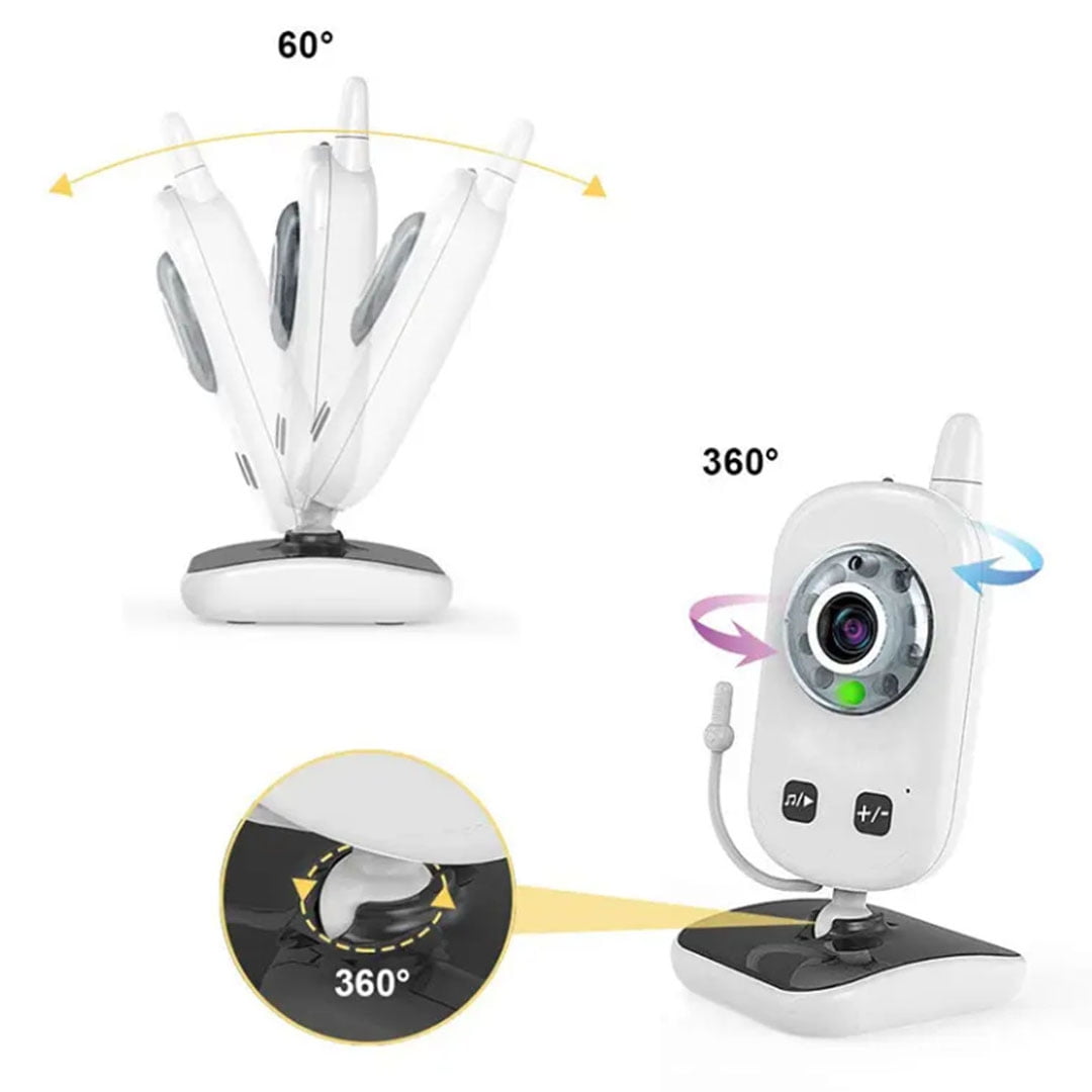 Kidstar - Cámara Monitor Bebé Visión Nocturna Y Micrófono Uu24