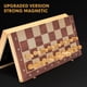 thumbnail image 2 of Juego de ajedrez LuckyWish magnético de madera plegable de 15 x 15 pulgadas, 2 of 7