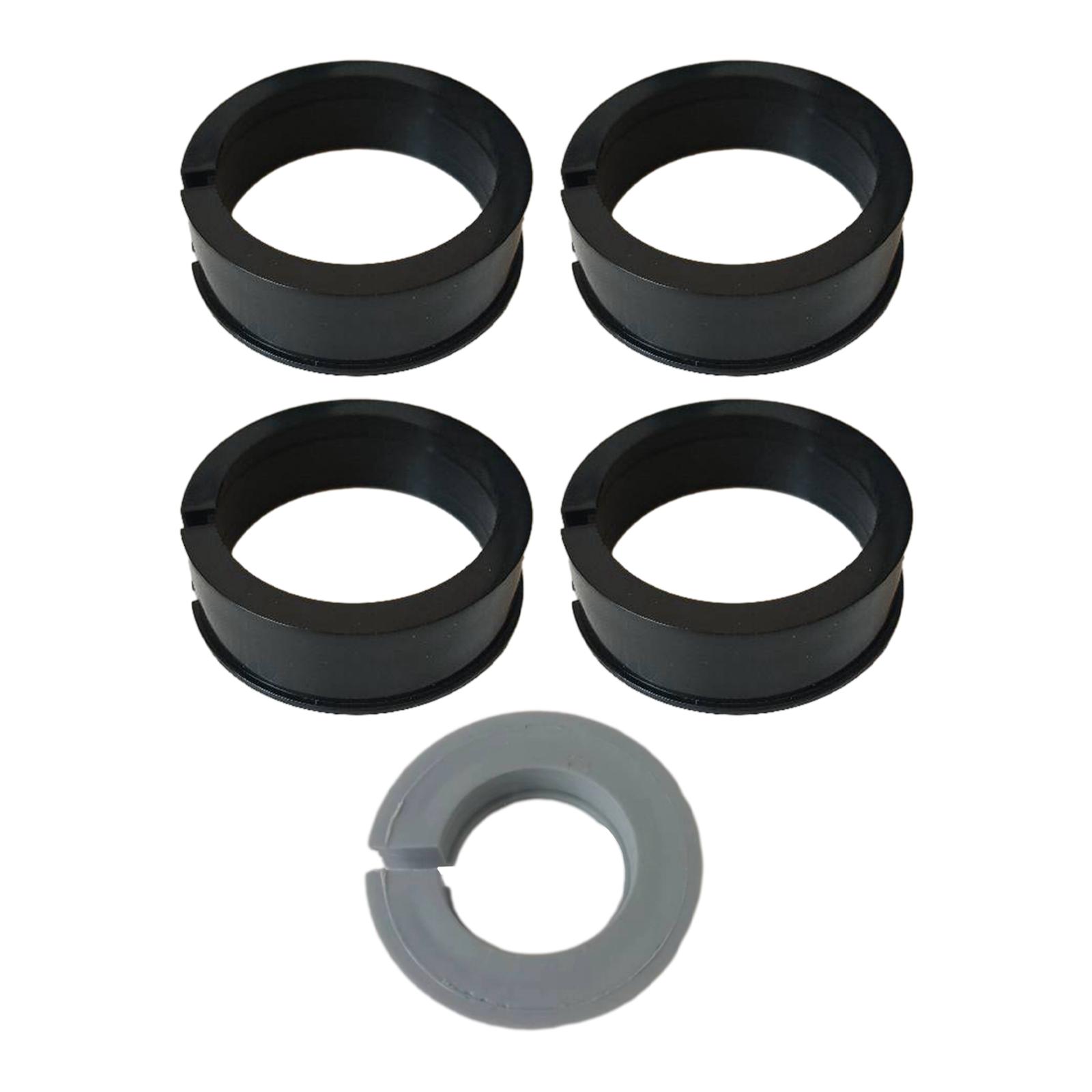 Magideal - 5 Uds., Accesorio Para Máquina Perforadora De Manga Reductora, 40Mm, 52Mm, 55Mm, 57Mm, 60Mm, Accesorios Para Ojales, Herramienta De Ubicación De Broca