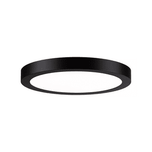 Importclick - Foco Panel Led Plafón Sobrepuesto Redondo Luz Fría 220V 6000°K Negro 30 Cm