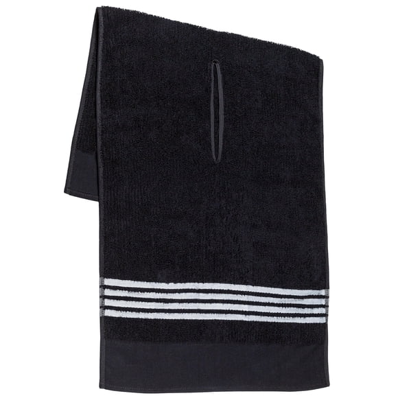 Toalla de Golf Golf Guys 48x19 cm Rayas Negro y Blanco de Felpa