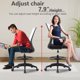 thumbnail image 3 of Silla de Dibujo BestOffice Ajustable Giratoria con Ruedas Beige, 3 of 7