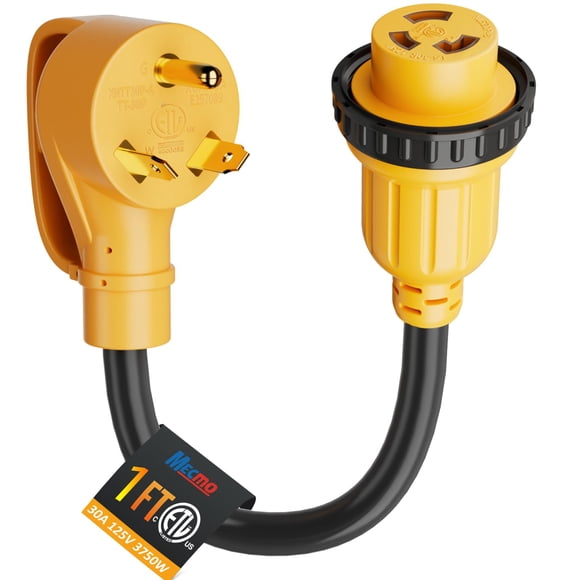 Cable adaptador MECMO TT-30P a L5-30R de 0,5 m, 125 V, 30 A