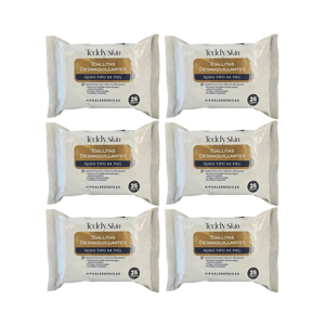 Pack 6 Toallitas Desmaquillantes Teddy Skin | Hipoalergénicas Y Suaves