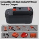 thumbnail image 2 of Batería de reemplazo de 18 V y 6.0 Ah para Black and Decker 244760-00, 2 of 7