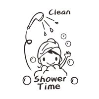 Bothyi - Etiqueta Adhesiva Para Baño, Fondo Fácil De Quitar, Elegante Letrero Para Puerta De Baño