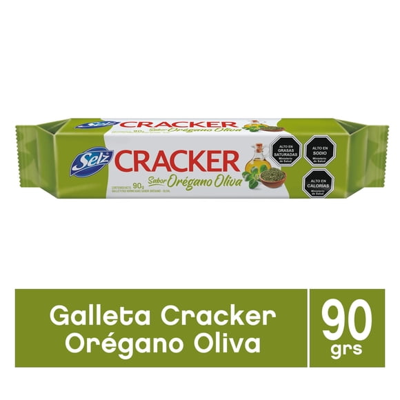 Galletas Saladas Orégano y Oliva Bolsa, 90 g