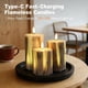 thumbnail image 3 of Velas sin llama LEDHOLYT 3 pz corteza abedul RGB USB, 3 of 3