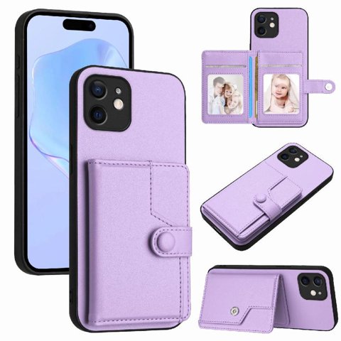 Foxdock Funda Para Iphone 12 Con Bloqueo Rfid - Diseño Elegante Con Cierre De Botón