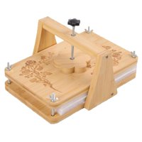 Magideal - Kit De Prensa De Flores De Madera De 11 X 6,8 Pulgadas Con Estructura De Fijación Giratoria, Reutilizable Y Resistente Para Una Rápida Conservación De