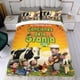thumbnail image 4 of La Granja de Zenón Conjunto de sábanas temático, trío de piezas, cómodo y amigable con la piel, diseño único, regalo de decoración para el hogar para familiares, amigos y fans,135cm *200cm, 4 of 6