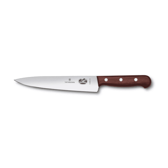 Cuchillo Cocina Rosewood color Café. Hoja 19 cm. Victorinox