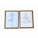 thumbnail image 1 of Set 2 Cuadro Decorativo Minimalista Elegantes 36x46cm MADERA, 1 of 1