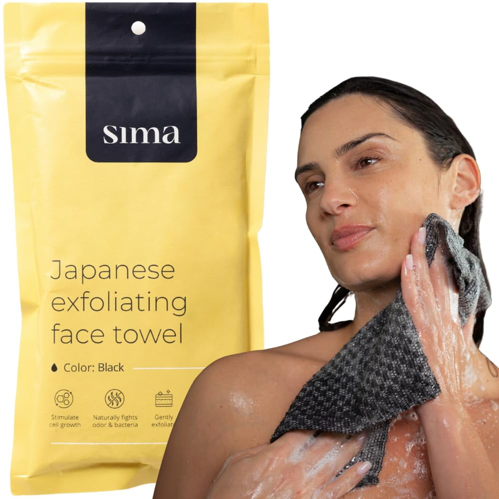 Sima Brand - Toalla Exfoliante Para Rostro Y Cuerpo De La Marca Sima