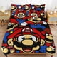 thumbnail image 1 of Super Mario 3-Piece Comforter Set for Bedroom Super Mario Bedding Set for Kids Adults Soft Microfiber Duvet Cover Set with Zipper Closure, 1 of 5