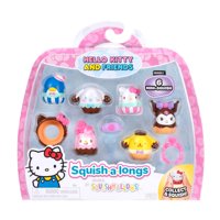 Helado Toy Squish-A-Longs De Hello Kitty And Friends, Paquete De 6