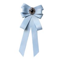 Ioensy - Corbatas Preatadas Con Lazo Para Mujer, Corbata Elegante Para Uniforme De Estudiante, Regalos, Azul Cielo