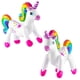 thumbnail image 3 of Unicornio arcoíris inflable de 24 cm (paquete de 2) para playa y piscina, 3 of 8