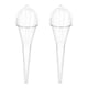 thumbnail image 1 of Juego de 2 embudos ZNDAW de 29 cm, cuello largo y transparente, 1 of 6