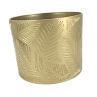 Ioensy - Maceta Decorativa Versátil De Hierro Dorado Para Escritorio, Estilo Granja O Jardín.