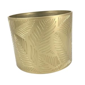 Ioensy - Maceta Decorativa Versátil De Hierro Dorado Para Escritorio, Estilo Granja O Jardín.