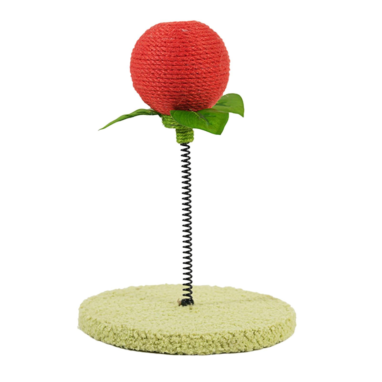 Rascador Para Gatos Juguete Ejercicio Persiguiendo Kitty Sisal Cuerda Descanso Gato Rascador Bola Roja
