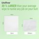 thumbnail image 3 of Toallitas UNIFREE Travel 8 paquetes - 56 toallitas - 15 × 18 cm, 3 of 9