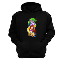 Genérico - Polerón Canguro Sirena Marina Negro Talla L Unisex