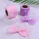 thumbnail image 4 of suxuMhao Cinta de Malla de Tul con Estampado de Margaritas, Cinta de Tul Floral Transparente para Manualidades, Accesorio para el Cabello DIY, Cinta Delgada para Ramo 2.36inx10yd Cinta 2 Rollos (5, 4 of 4