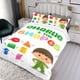 thumbnail image 3 of Charlie y las Formas Conjunto de sábanas temático, trío de piezas, cómodo y amigable con la piel, diseño único, regalo de decoración para el hogar para familiares, amigos y fans,135cm *200cm, 3 of 6