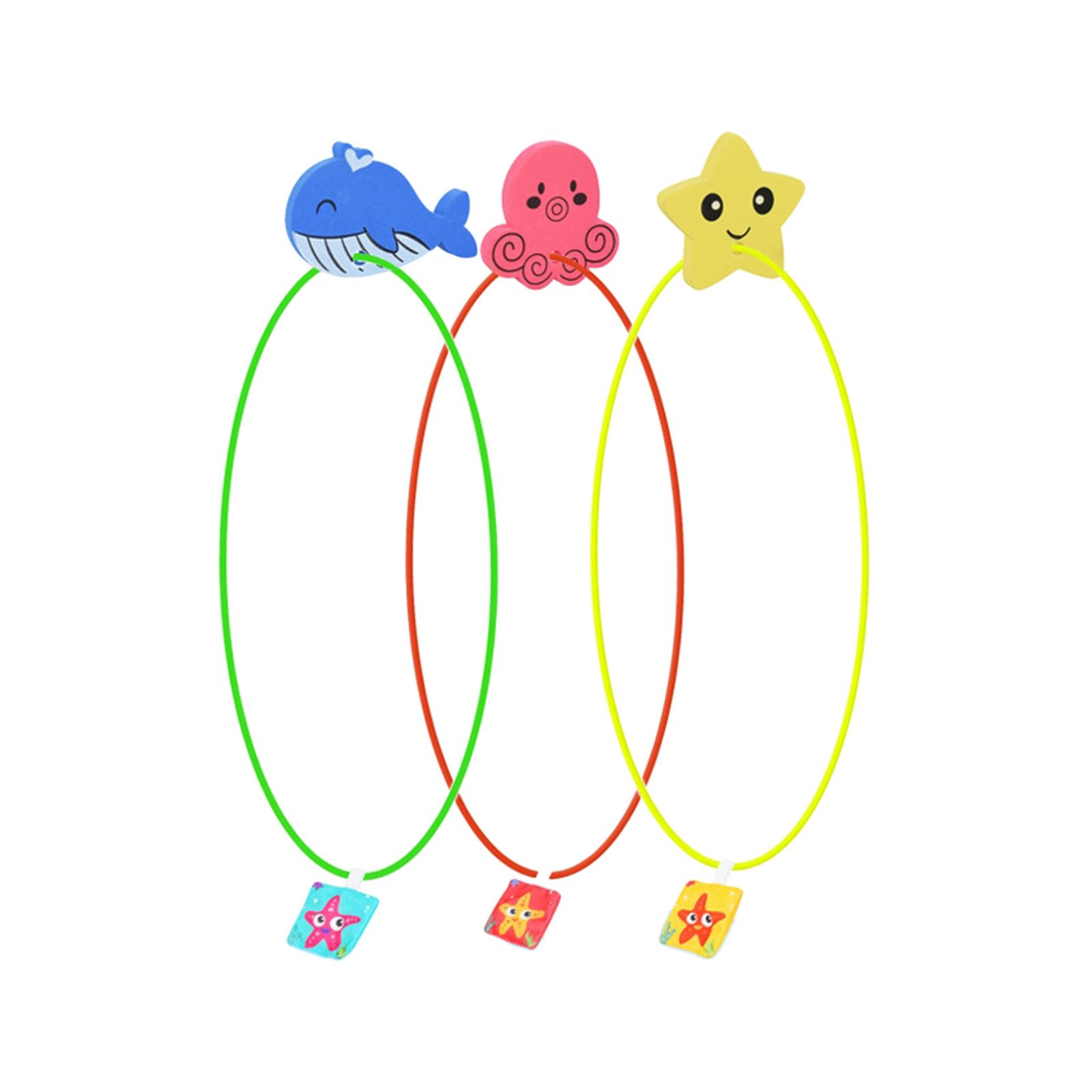 Magideal - Aros De Natación Boyas Juguetes De Buceo Entrenamiento De Buceo Natación A Través De Anillos Natación A Través De 3 Piezas