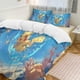 thumbnail image 3 of Comforter Set Queen Size Pokemon - Pokemon Bubbles Set with 2 Pillowcases for All SeasonsBedding Set 3pcs for Kids Boys Girls Bedroom Decor Bed Sheets, 3 of 5